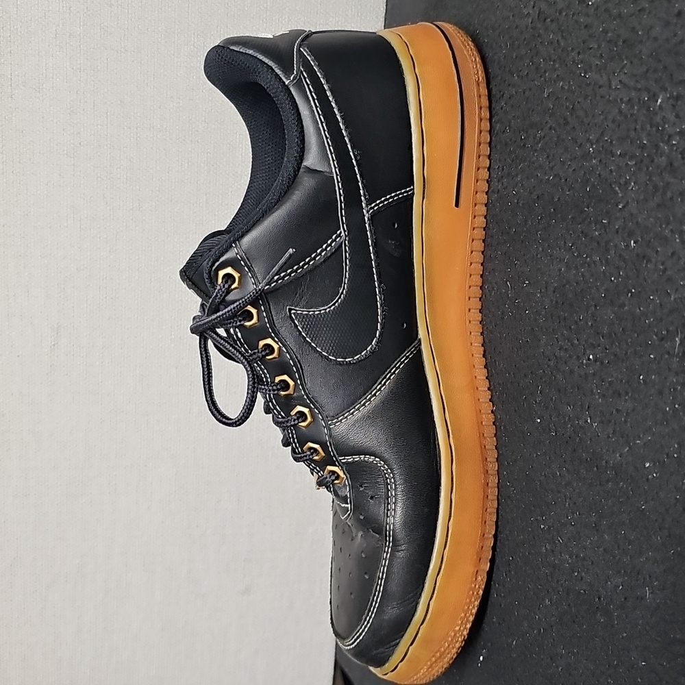NIKE AF1 BLACK WITH GUM SOLE BFPM-01-107 - Picture 5 of 13